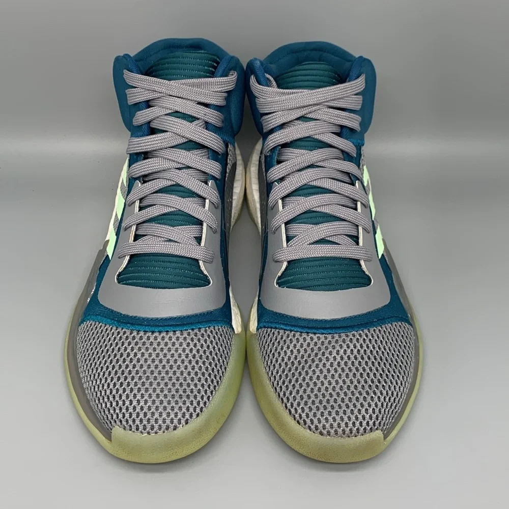Adidas Marquee Boost Tech Mineral‎ Glow Basketball Shoes F97277 Men's Sz 9.5